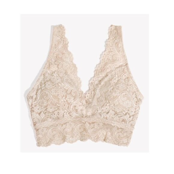 Smart & Sexy Signature Lace Deep V Bralette Size XL- 2 Pack- Black & Beige- NWT - Picture 2 of 4